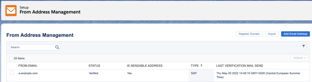 Sender Authentication Package in Salesforce Marketing Cloud