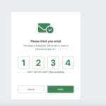 One time password page