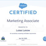 Congratulations, you are now a Salesforce Certified Marketing Associate!