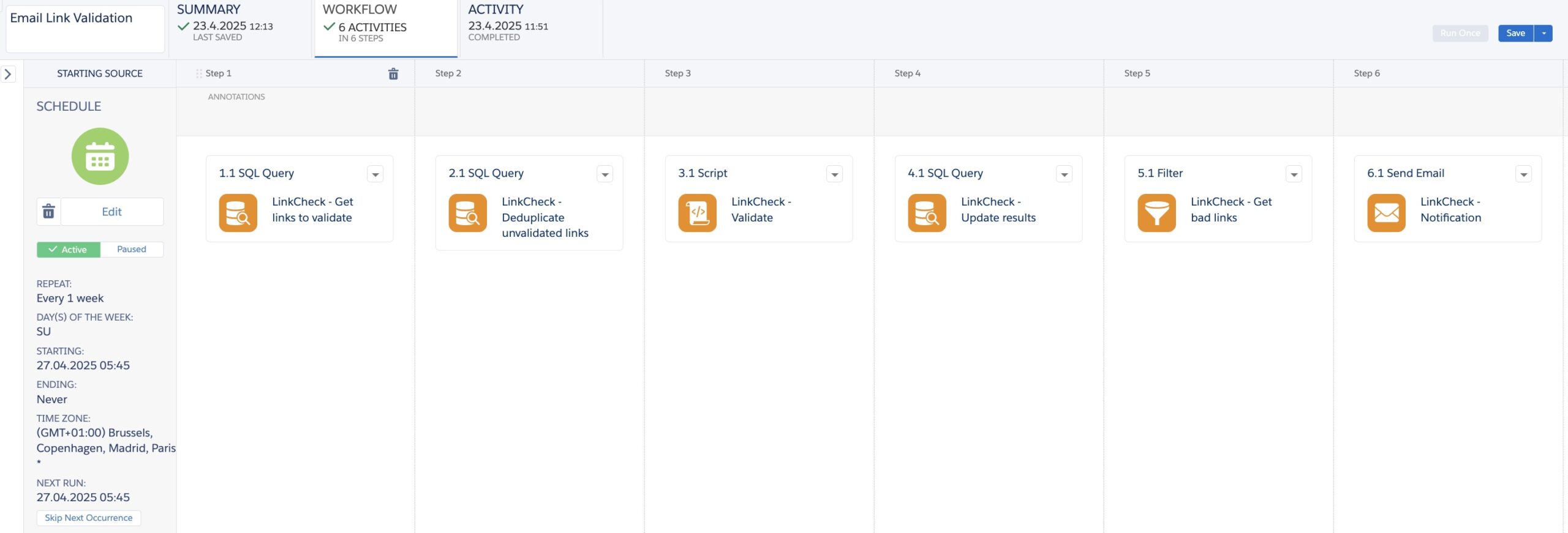 Link Validation Automation